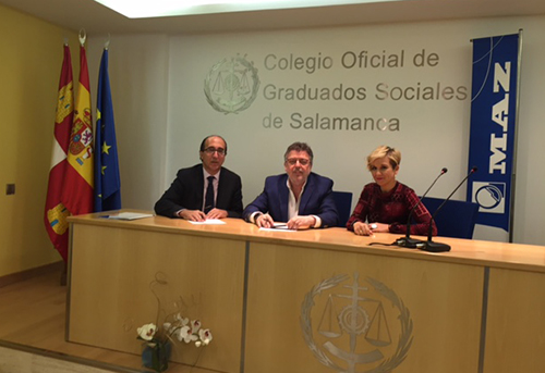 MAZ firma un convenio de colaboración con el Colegio Oficial de Graduados Sociales de Salamanca