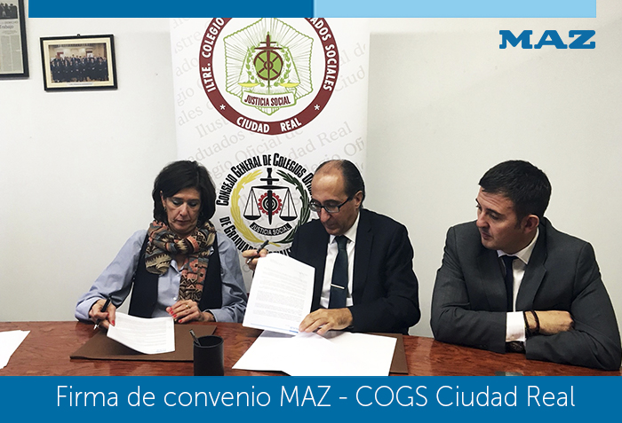 Firmado convenio de colaboración entre MAZ y COGS de Ciudad Real