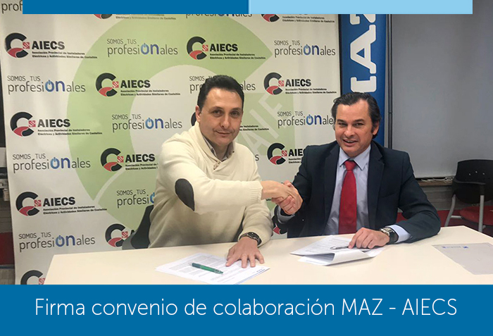 Firma de convenio de colaboración MAZ - AIECS
