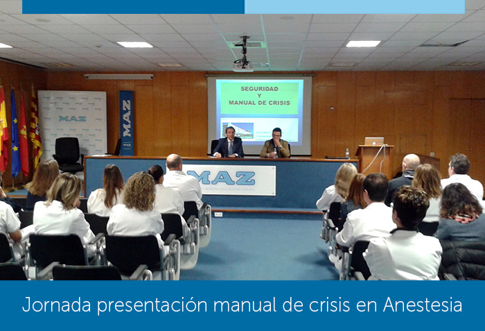 Presentación del manual de crisis en Anestesia en Hospital MAZ