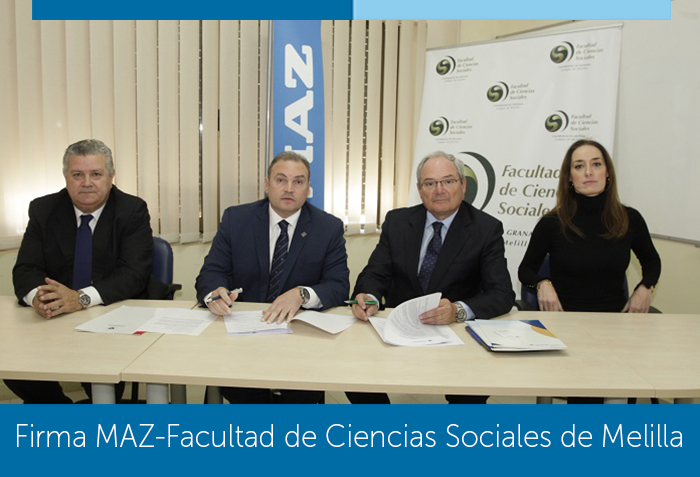 MAZ firma un convenio de colaboración con la Facultad de Ciencias Sociales de Melilla