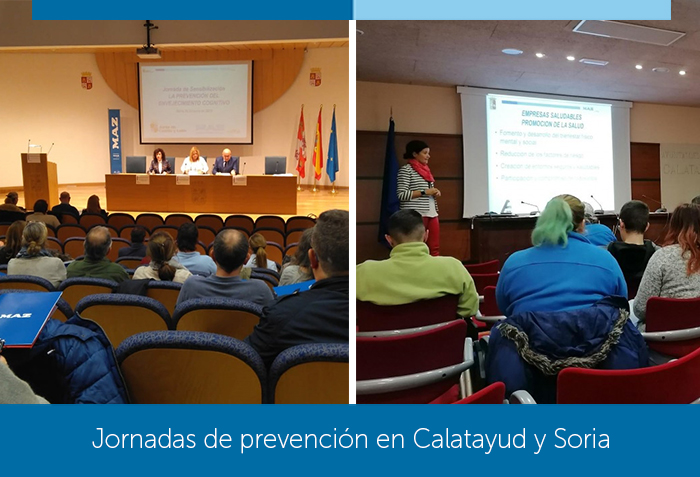 MAZ organiza con éxito dos jornadas sobre hábitos saludables en Calatayud y Soria