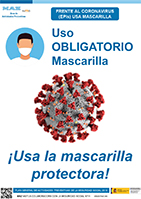 Uso de mascarilla obligatorio coronavirus covid-19