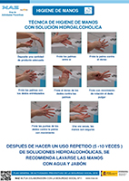 higiene de manos con solución alcóholica - coronavirus