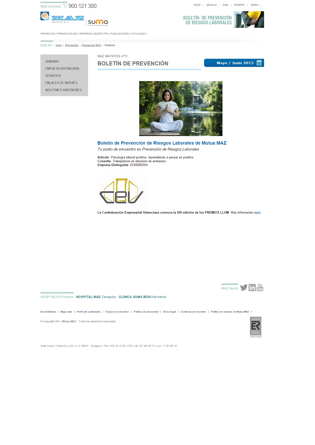 Boletin PRL - Nº 27 – Mayo 2015