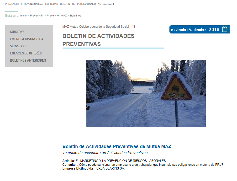 Boletin PRL - Nº 42 - Noviembre 2018