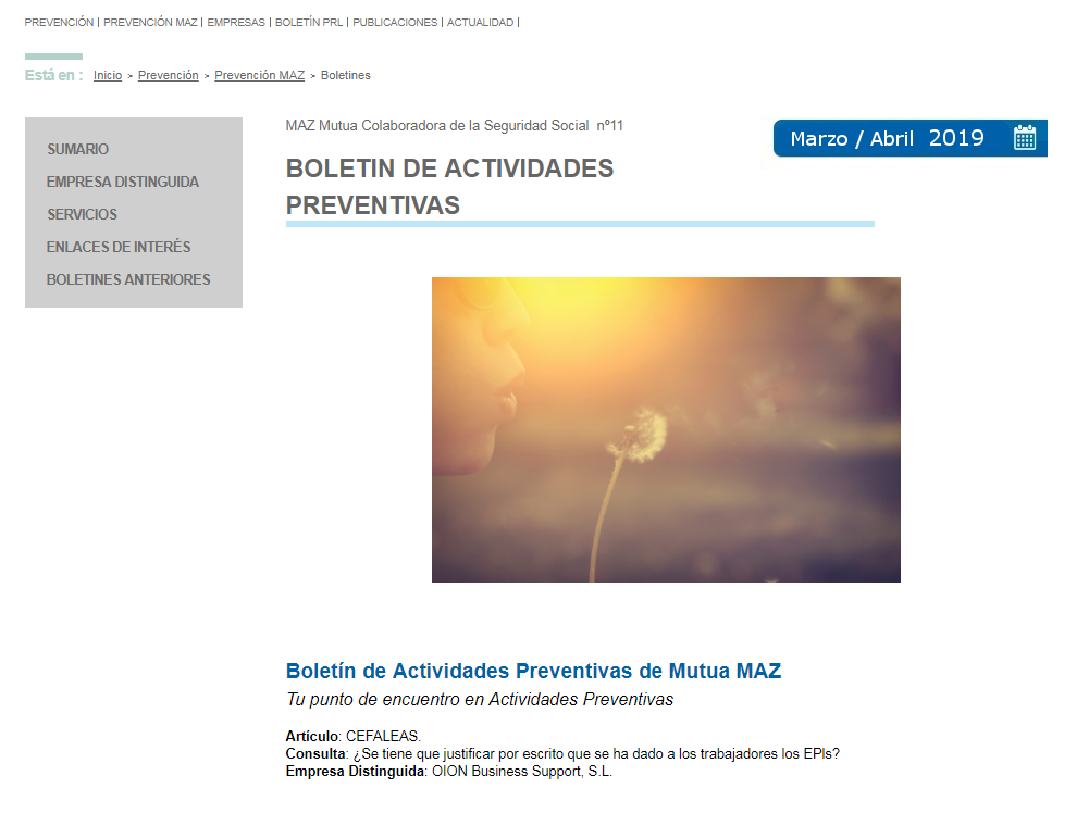 Boletin PRL - Nº 43 - Marzo 2019